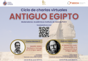 Instituto de Historia invita a Ciclo de Charlas Virtuales sobre el Antiguo Egipto
