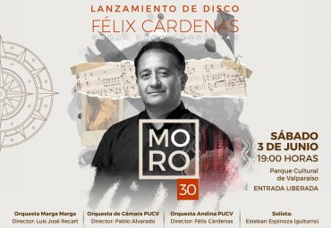 Profesor Félix Cárdenas celebrará trayectoria con concierto en Valparaíso