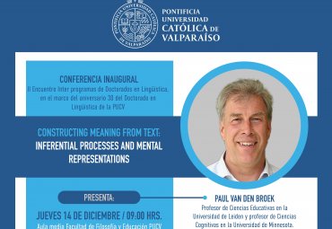 Invitan a Conferencia Inaugural del II Encuentro Interprogramas del Doctorado en Lingüística