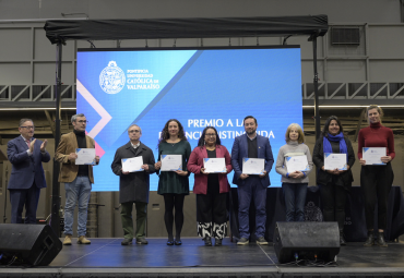 Ceremonia de premiación a profesoras y profesores PUCV