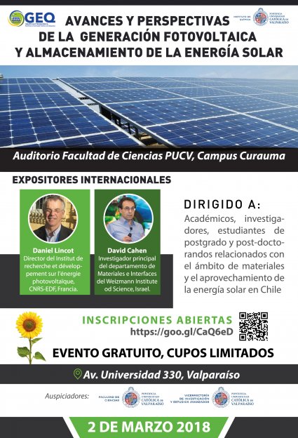 [Workshop] Avances y perspectivas de la generación fotovoltaica y almacenamiento de la energía solar