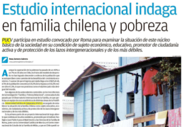 Estudio internacional indaga en familia chilena y pobreza