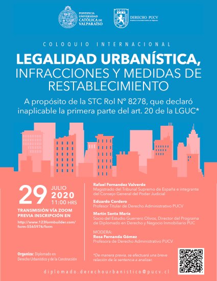 Coloquio Internacional "Legalidad urbanística, infracciones y medidas de restablecimiento"
