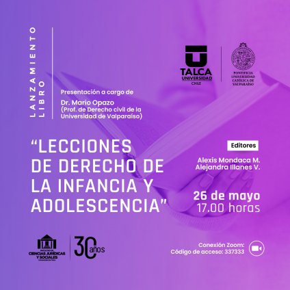 Lanzamiento libro "Lecciones de Derecho de la Infancia y Adolescencia"