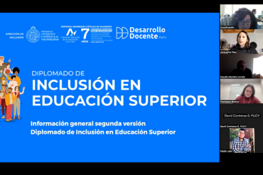 Más de 30 profesionales PUCV se hacen parte del Diplomado de Inclusión en Educación Superior