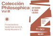 LANZAMIENTO DE LA COLECCIÓN PHILOSOPHICA VOL III - "ANTICUARIO DE TODOS LOS DÍAS"