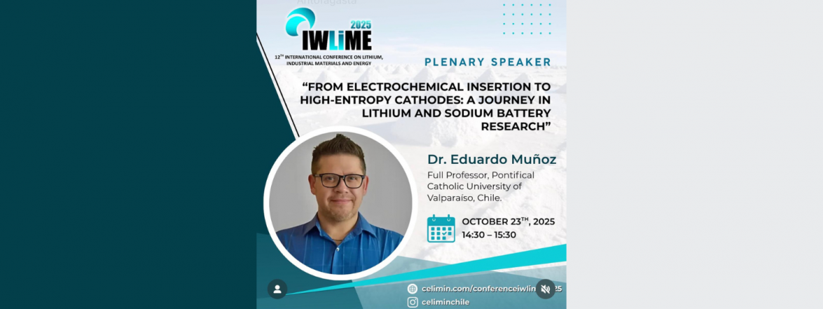 Dr. Eduardo Muñoz Cartagena participa como conferencista plenario en el Congreso Internacional de Minerales y Energía de Litio 2025