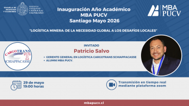 MBA PUCV dará inicio a su Año Académico versión Santiago - Mayo 2026