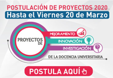 Se abren postulaciones a Proyectos de Mejoramiento, Innovación e Investigación de la Docencia Universitaria 2020