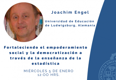 Magíster en Estadística invita a conferencia de académico Joachim Engel