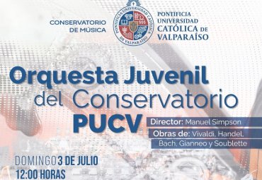 Orquesta Juvenil del Conservatorio PUCV se presentará en el Mercado Puerto