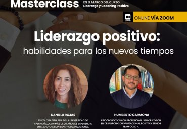 PUCV invita a Masterclass “Liderazgo Positivo: Habilidades para los Nuevos Tiempos