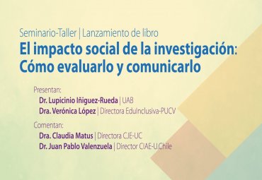 EduInclusiva PUCV realizará seminario-taller que abordará cómo evaluar y comunicar el impacto social de la investigación