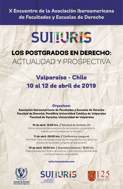 X Encuentro de la Asociación Iberoamericana de Facultades y Escuelas de Derecho SUI IURIS