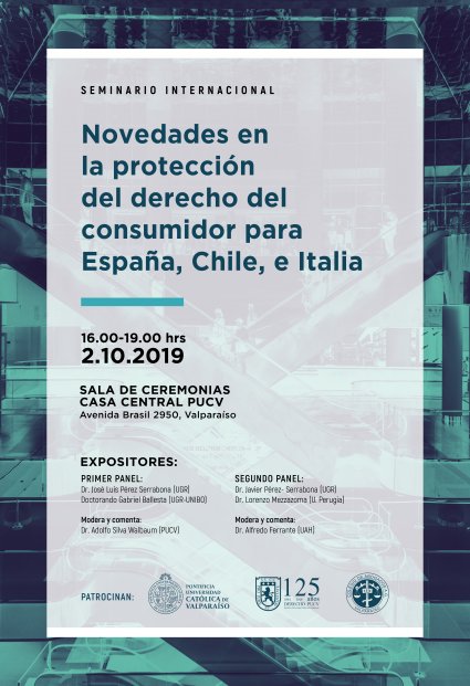 Seminario Internacional "Novedades en la protección del derecho del consumidor para España, Chile, e Italia"