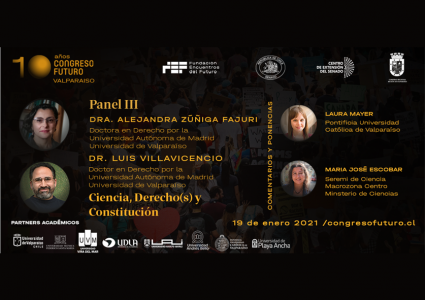 Investigadora de la Escuela de Derecho, Laura Mayer Lux, participará como panelista en Congreso Futuro 2021 - Valparaíso