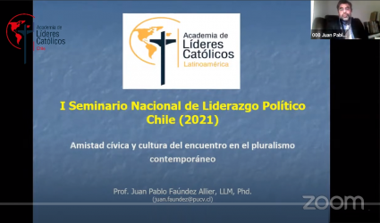 Conferencia: Amistad cívica y cultura del encuentro en el pluralismo contemporáneo