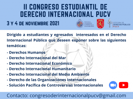 II Congreso Estudiantil de Derecho Internacional PUCV