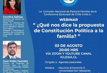 Dr. Juan Pablo Faúndez participará en webinar sobre Familia y Constitución