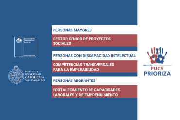 Proyecto PUCV Prioriza invita a personas mayores, con discapacidad intelectual, y migrantes de Valparaíso a tomar cursos en la Universidad