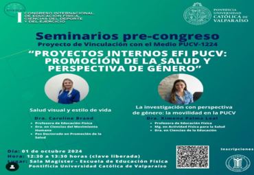 Seminario: "Proyectos Internos EFI PUCV: promoción de la salud y perspectiva de género"