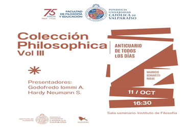 Lanzamiento de la Colección Philosophica Vol III - "Anticuario de todos los días"