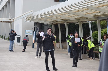 Campus Curauma de la PUCV realiza simulacro de emergencia de incendio tras cinco años