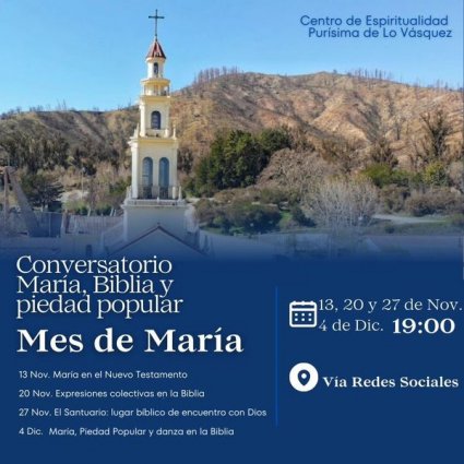 Mes de María: Conversatorios "María, Biblia y piedad popular"