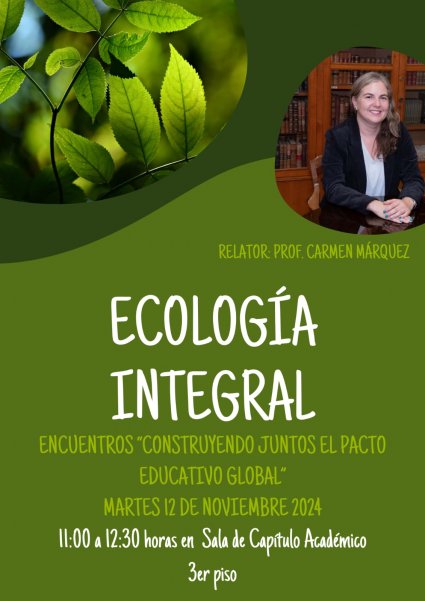 "Ecología Integral": Profesora Carmen Márquez participó en taller de la Pastoral PUCV