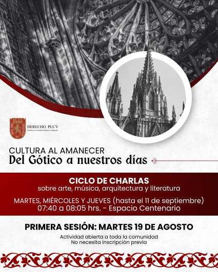 Cultura al amanecer: del Gótico a nuestros días