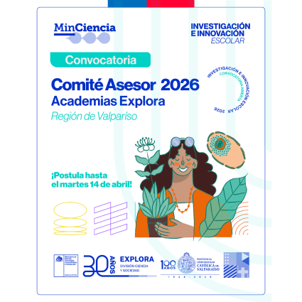 Súmate al Comité Asesor 2026 y acompaña proyectos de ciencia escolar en la región de Valparaíso